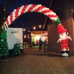 Torbogen für Weihnatsmarkt, Kotten Nie in Gladbeck, Ballonbogen